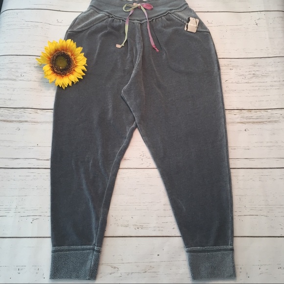Free People Charcoal Meadowbrook Harem Pants - Picture 3 of 7